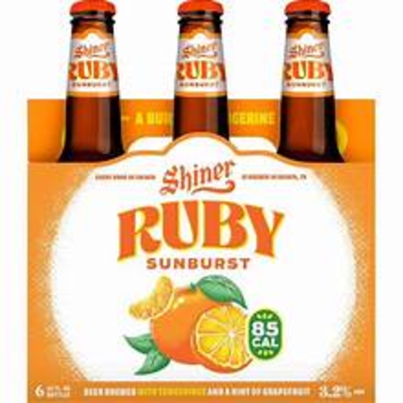 Shiner Bock Ruby Sunburst Lager 12oz 6 Pack Cans