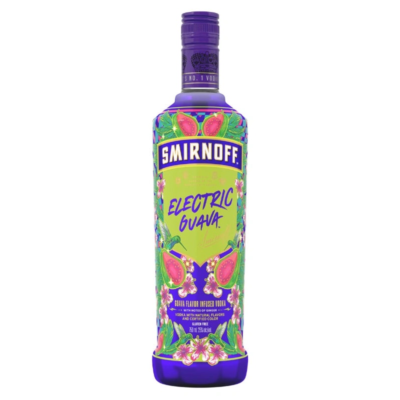 Smirnoff Electric Guava Vodka 750mL
