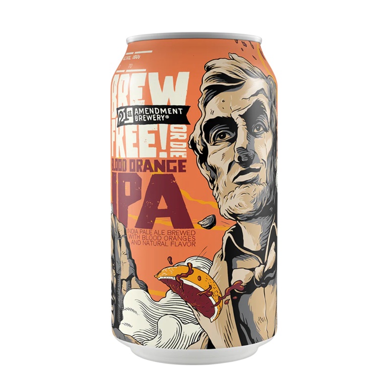 21st Amendment Brew Free! Or Die Blood Orange IPA