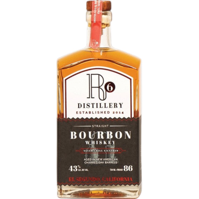 R6 Distillery Straight Bourbon Whiskey (750ml)