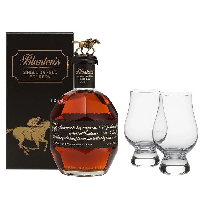 Blantons Black Edition Bourbon Whiskey with Glencairn Glass Set