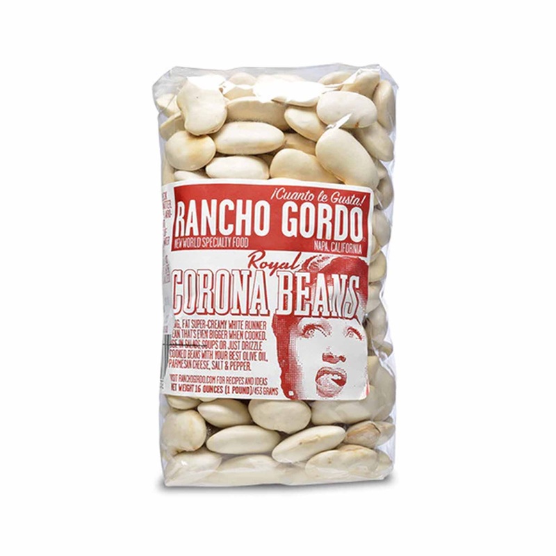 RANCHO GORDO CORONA BEANS 16oz