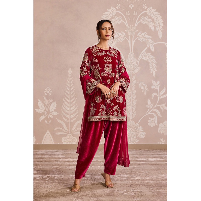 Rangin Kurta Set Fuchsia
