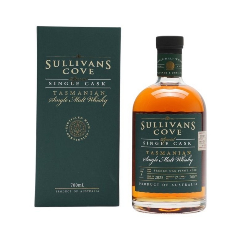 Sullivans Cove French Oak Ex-Pinot Noir Single Cask Single Malt Whisky SC0387 700ml