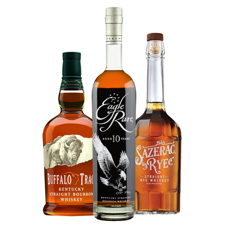 Buffalo Trace Bourbon, Eagle Rare & Sazerac Rye Bundle