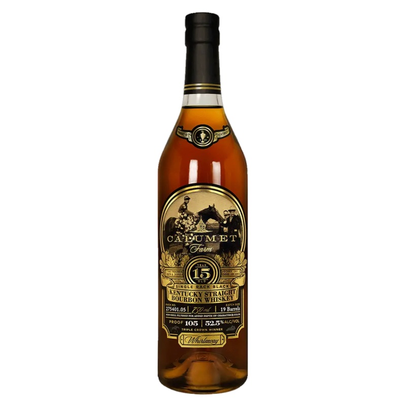 Calumet Farm Single Rack Black 15 Years Bourbon Whiskey