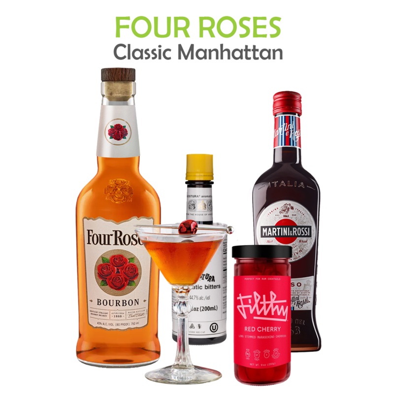 Four Roses Classic Manhattan Cocktail Kit