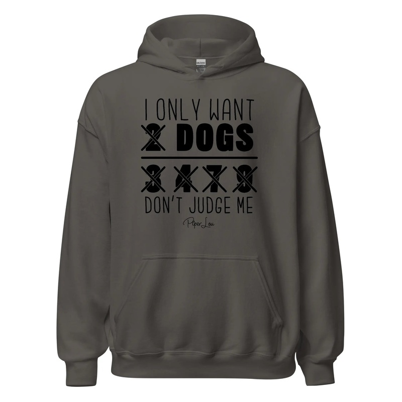 I Only Want 2 Dogs - Graphic Hoodie White