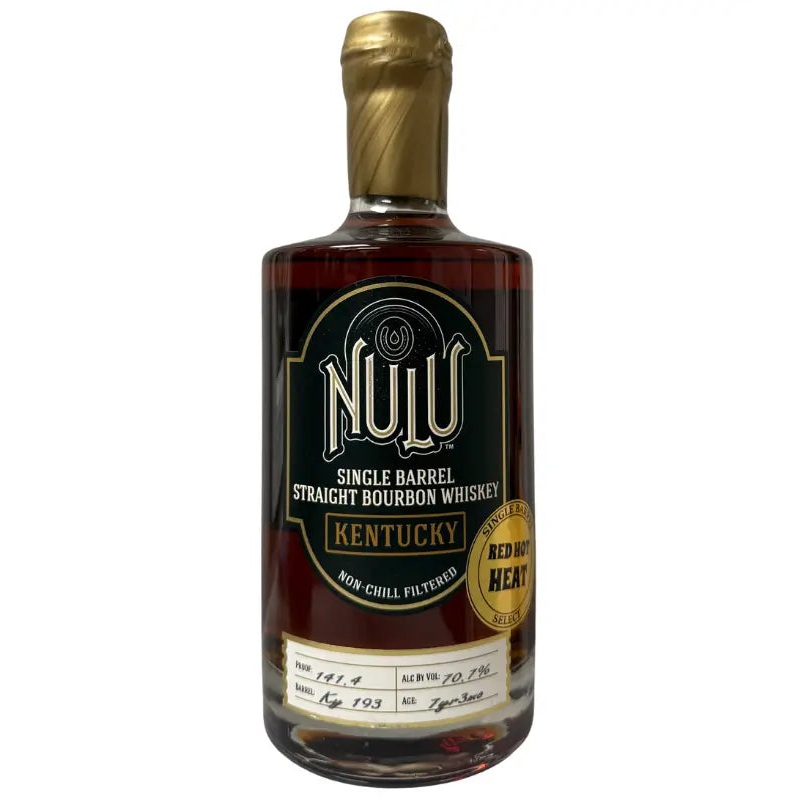 Nulu Single Barrel Bourbon 'RED HOT HEAT' Hazmat 141.4 Proof