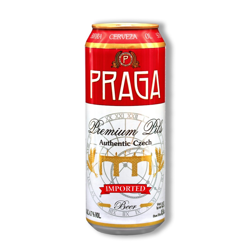 Praga Premium Pilsner Can 2/12PK 500ML