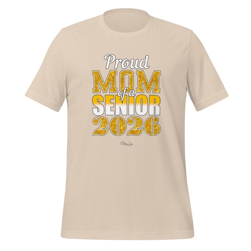 Proud Mom Of A Senior 2026 Premium Tee Soft Cream