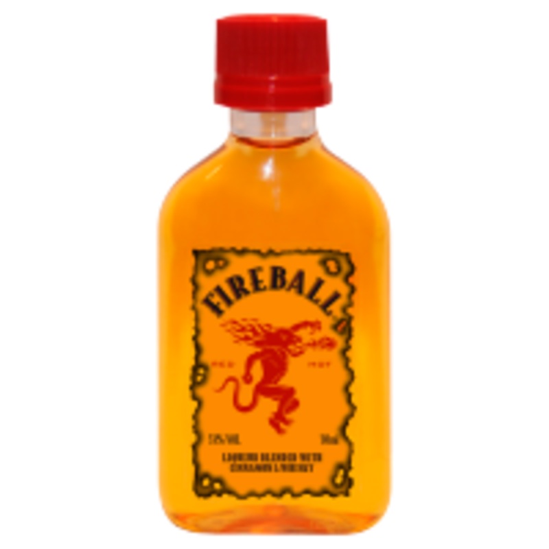 5cl Fireball Liqueur Blended With Cinnamon & Whisky