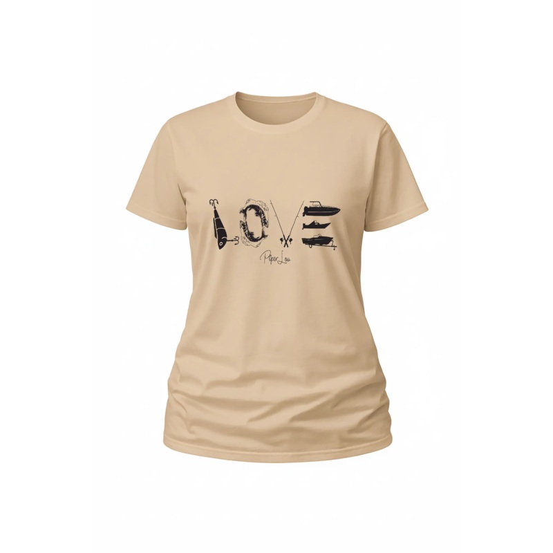 Fishing Love - Classic Tee White