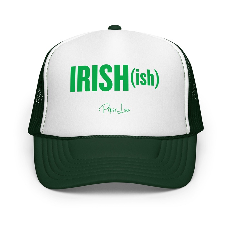 Irish (ish) Trucker Hat Dark Green /White/Dark Green