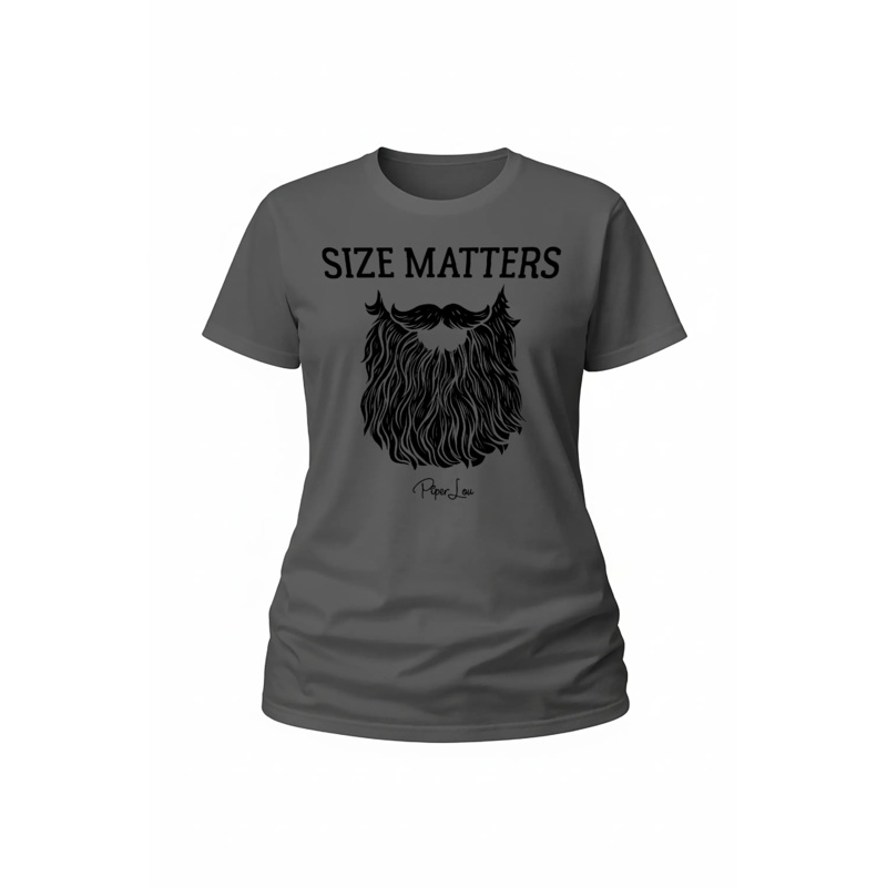 Size Matters Beard - Classic Tee White