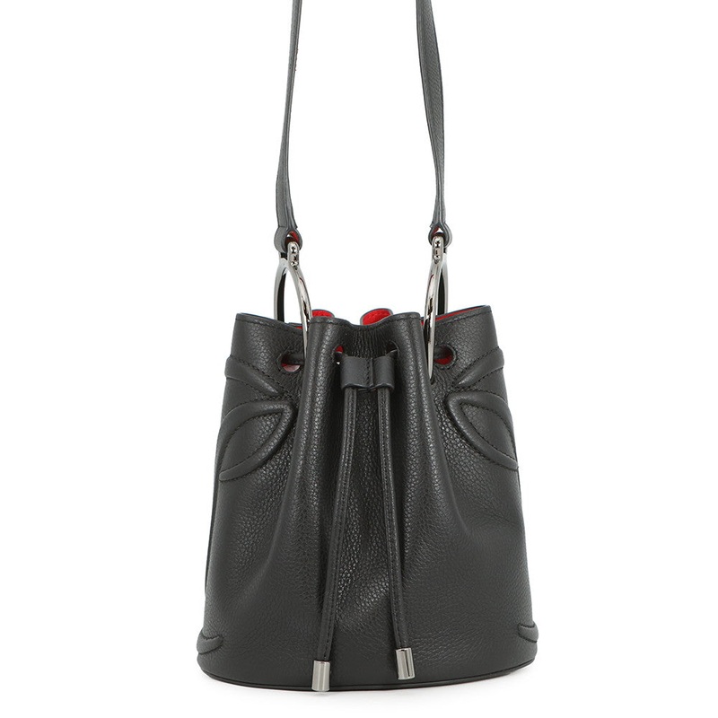 Christian Louboutin BY MY SIDE bucket bag Black3235080CM53 Leather