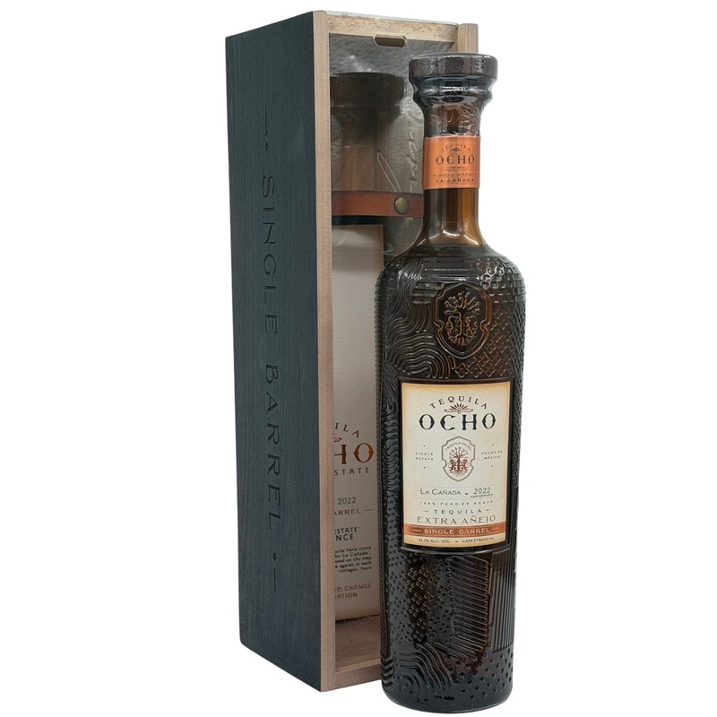 Tequila Ocho Extra Anejo La Caada 202X 105 Proof Single Barrel Highlands Tequila