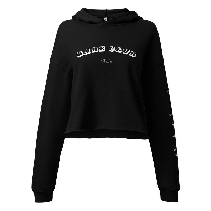Babe Club Cropped Hoodie Black