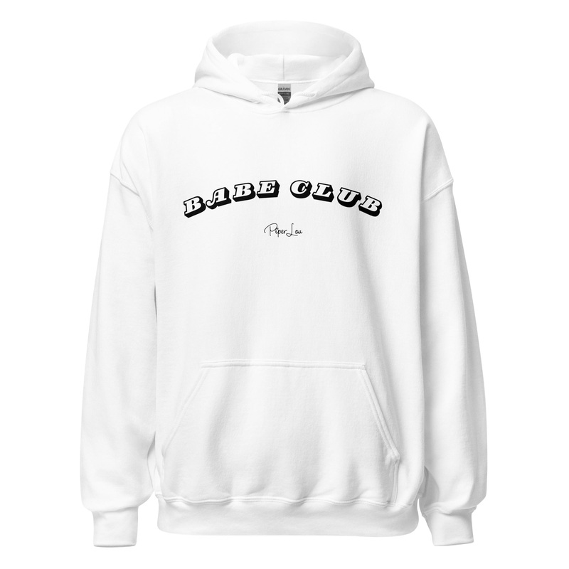 Babe Club Graphic Hoodie White