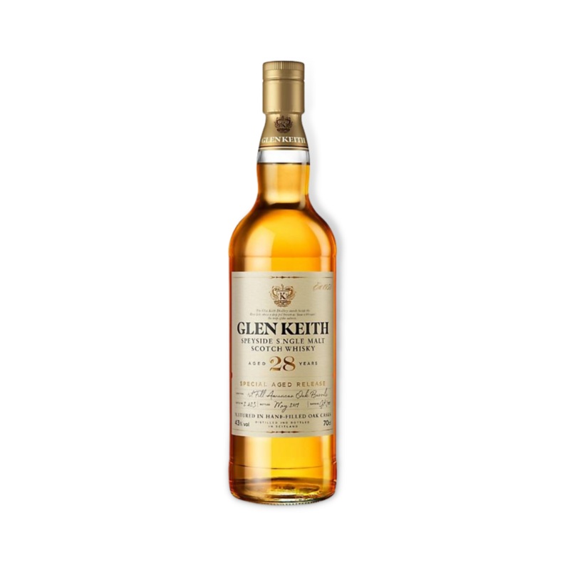 Glen Keith 28YO Speyside Single Malt Scotch Whisky 700ml (ABV 43%)