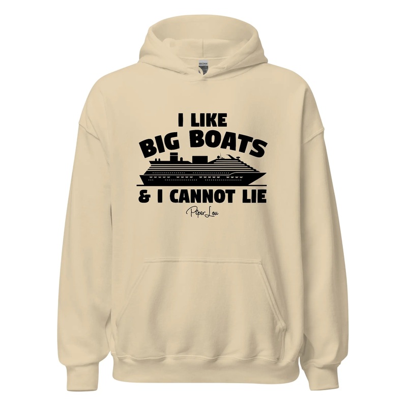 I Like Big Boats - Graphic Hoodie White