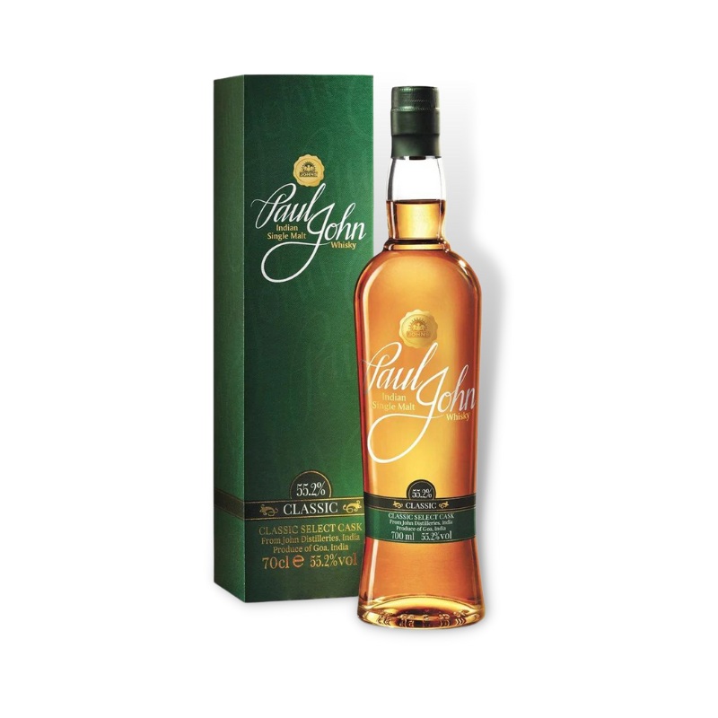 Paul John Classic Select Cask Indian Single Malt Whisky 700ml (ABV55%)