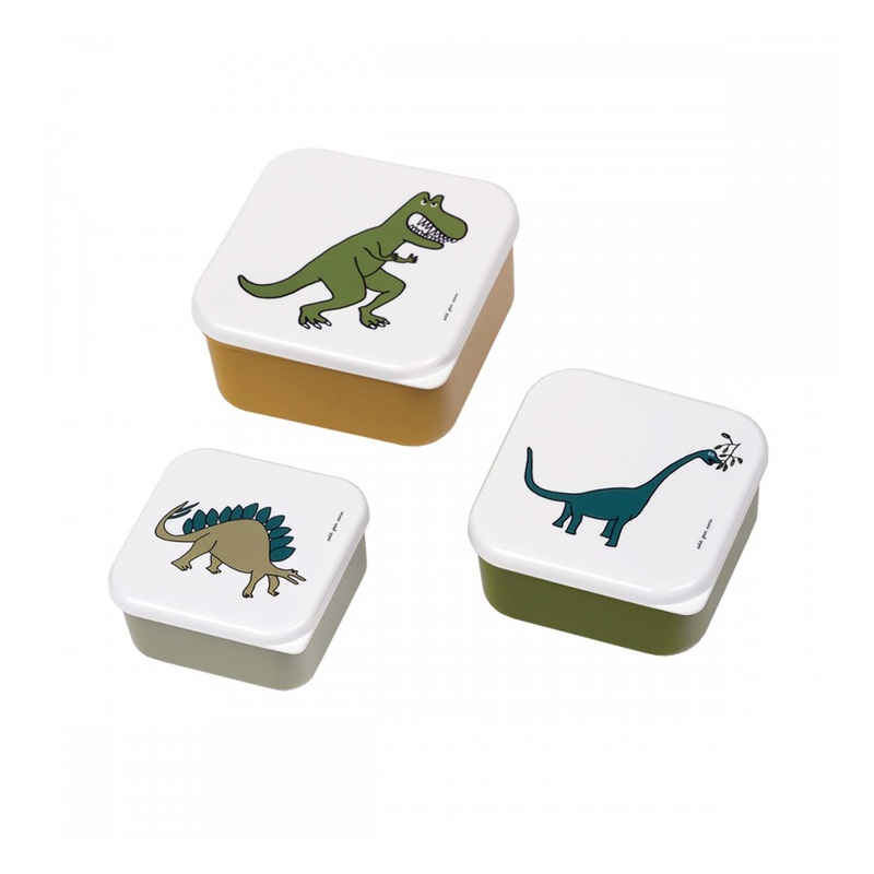 PETIT JOUR PARIS "LES DINOSAURES" LUNCH BOXES (SET OF 3)