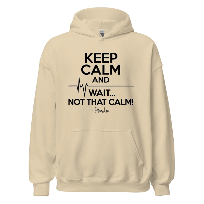 Keep Calm And Wait - Graphic Hoodie White