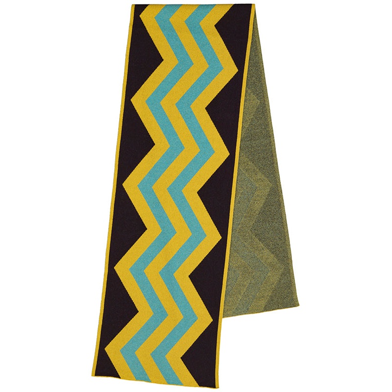 Vertical Zigzag Scarf Turmeric