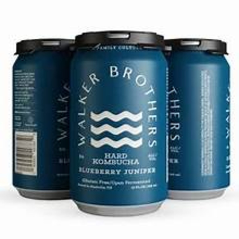 Walker Bros Hard Khombucha Passion Fruit 12oz 4 Pack Cans