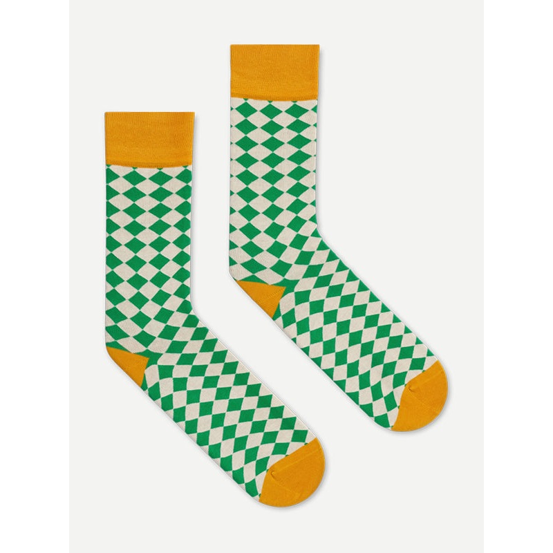 Diamond Socks Green