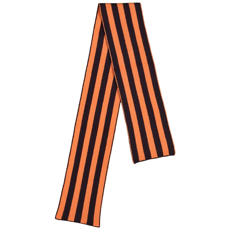Brushed Vertical Stripe Scarf Black & Gerbera Brushed Vertical Stripe Scarf Black & Gerbera