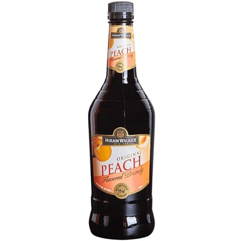 Hiram Walker Peach Flavored Brandy (1L)