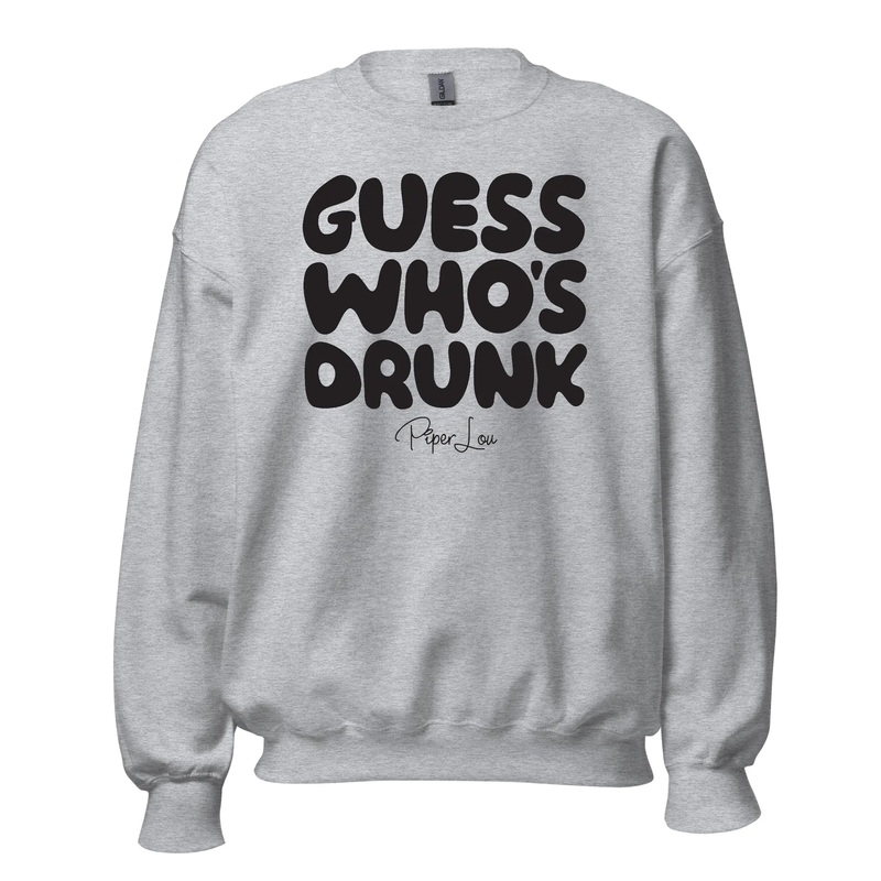 Guess Who's Drunk - Crewneck Sweatshirt White