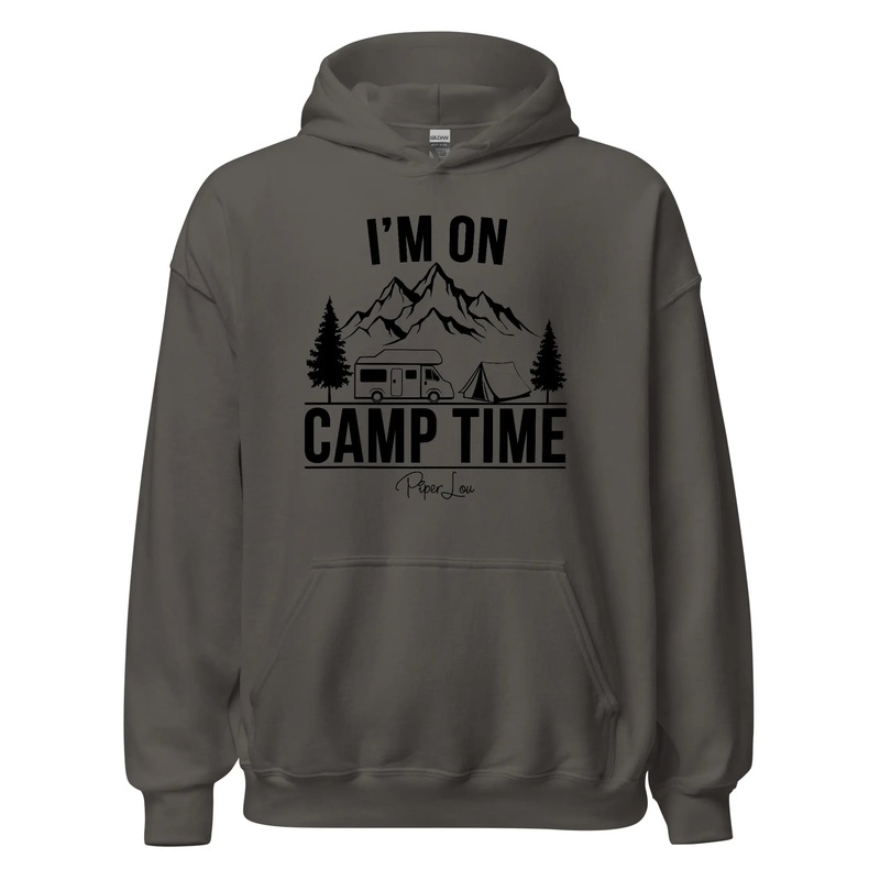 I'm On Camp Time - Graphic Hoodie White
