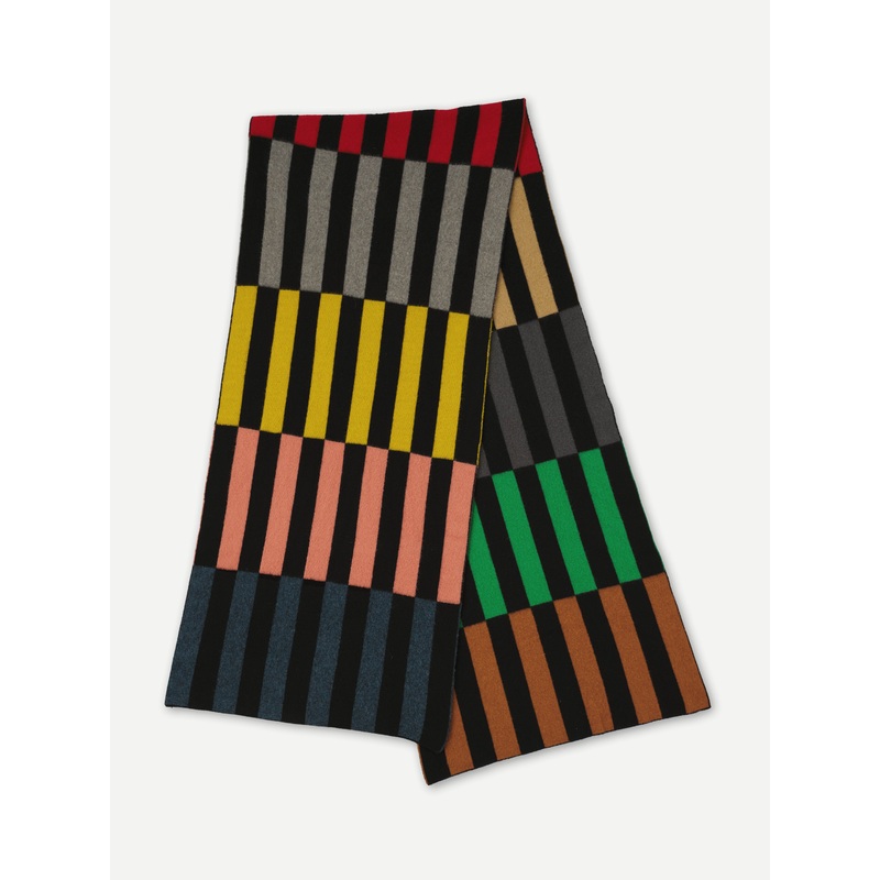 LARGE MULTICOLOUR RECTANGLES BRUSHED BLANKET SCARF MULTICOLOUR LARGE MULTICOLOUR RECTANGLES BRUSHED BLANKET SCARF MULTICOLOUR