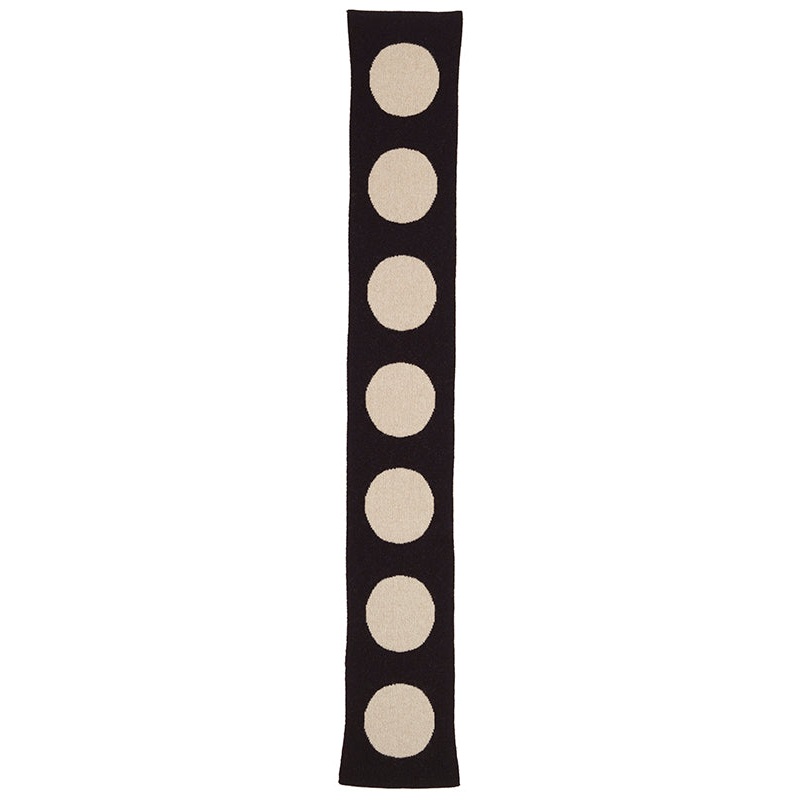 Small Spot Scarf Small Spot Scarf Black & Oatmeal