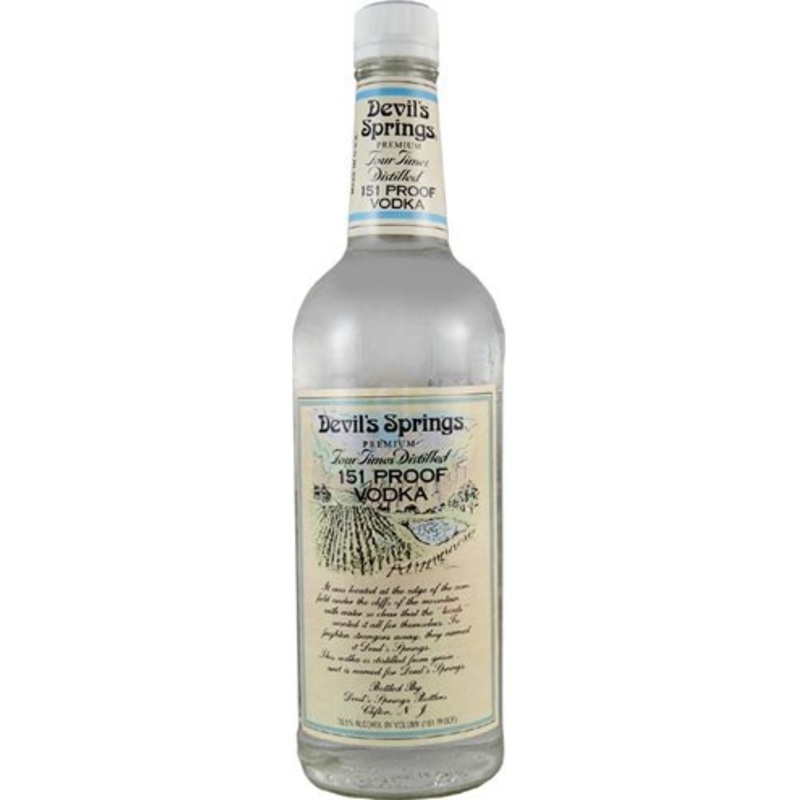 Devil s Springs Premium Vodka 151 Proof