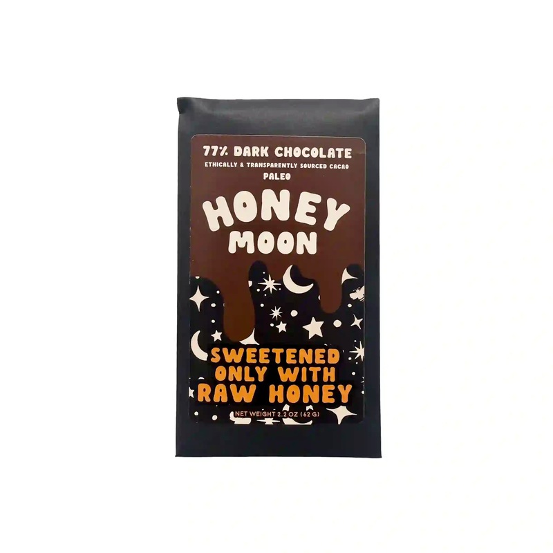HONEYMOON CHOCOLATES PALEO 77% DARK CHOCOLATE 62g