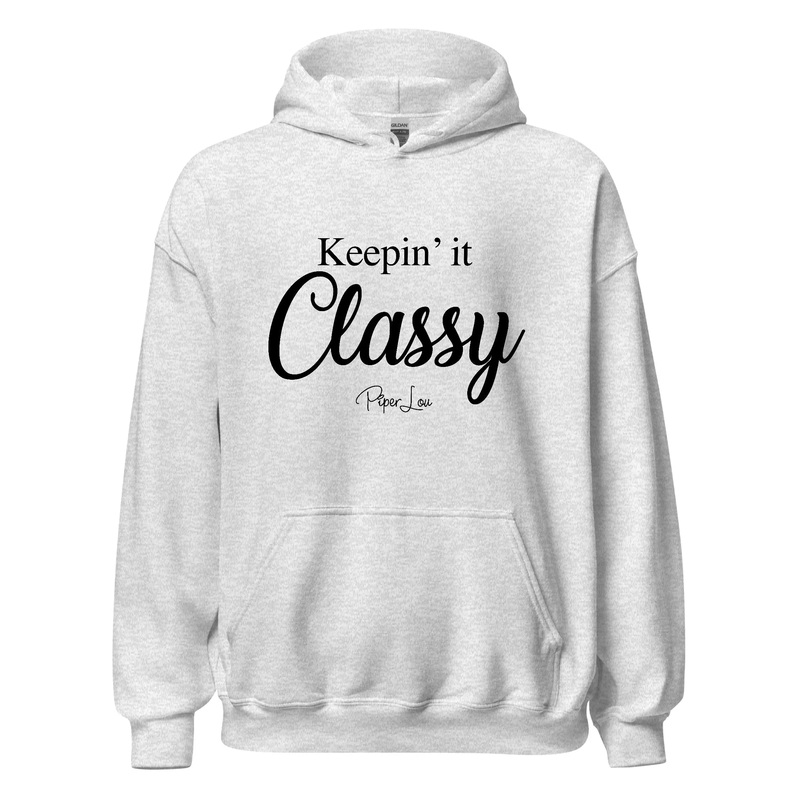 Keepin It Classy - Graphic Hoodie White