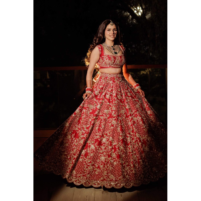 Meghna Mahajan in Custom Lehnga