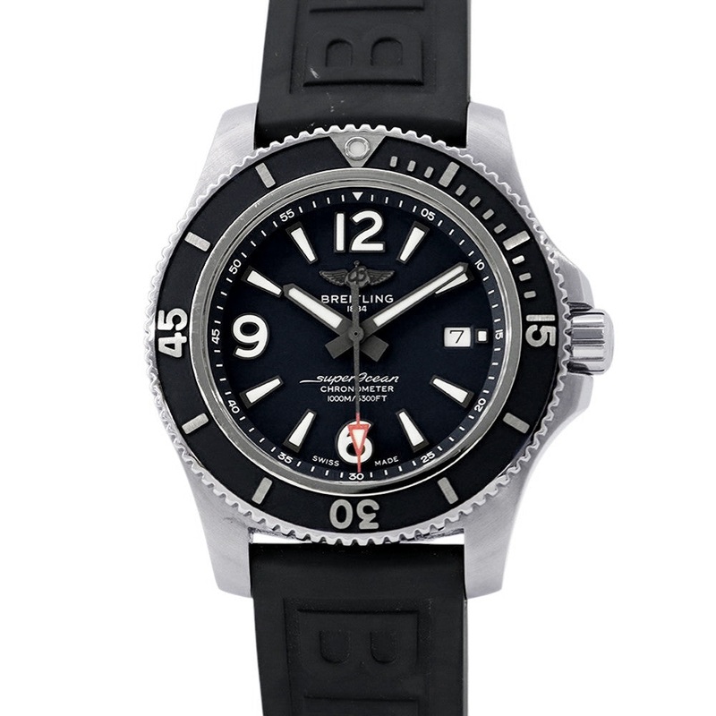 BREITLING Superocean Automatic 44 W44mm Stainless Steel Rubber Blue DialA17367