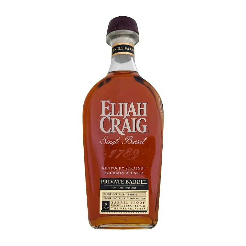 Elijah Craig TopFlight Series S3B25 Barrel Serial No 7265235 8 year 750 ML
