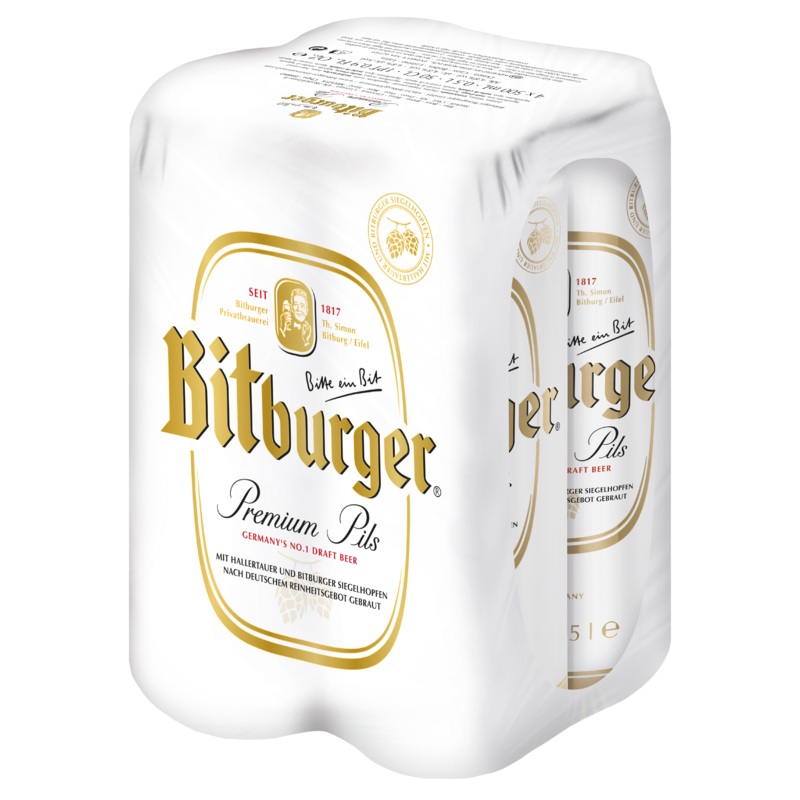 Bitburger Prem Pilsner Can 6/4PK 500ML