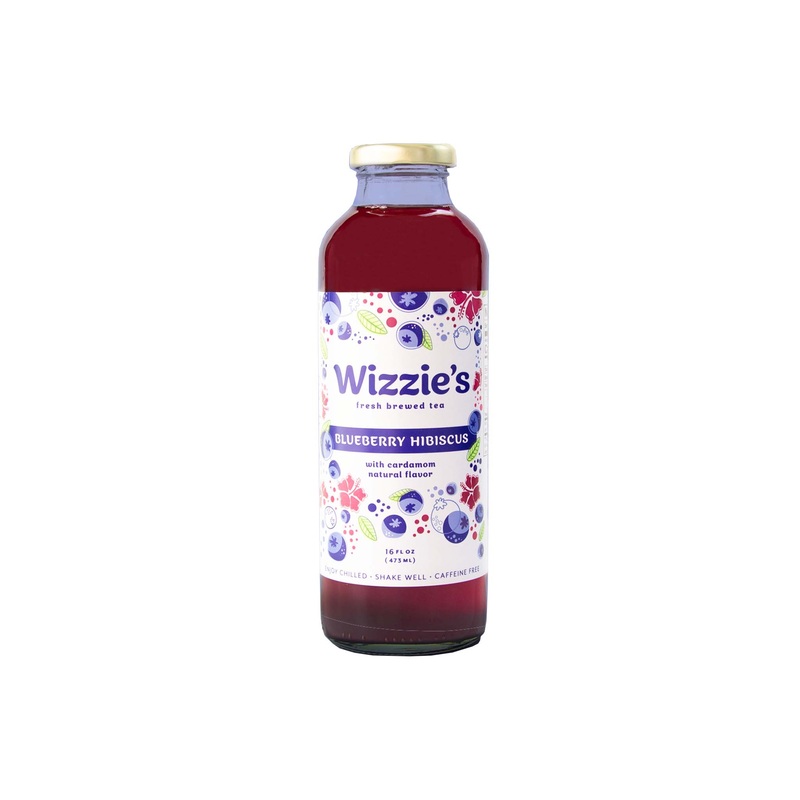 WIZZIE'S BLUEBERRY HIBISCUS TEA 16oz
