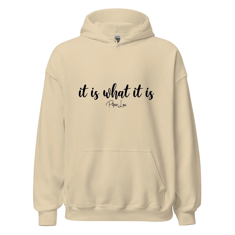 It Is What It Is - Graphic Hoodie White