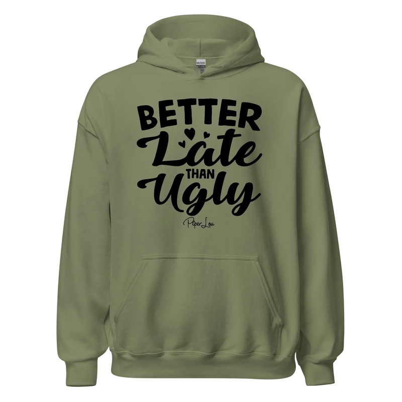 Better Late Than Ugly - Graphic Hoodie White