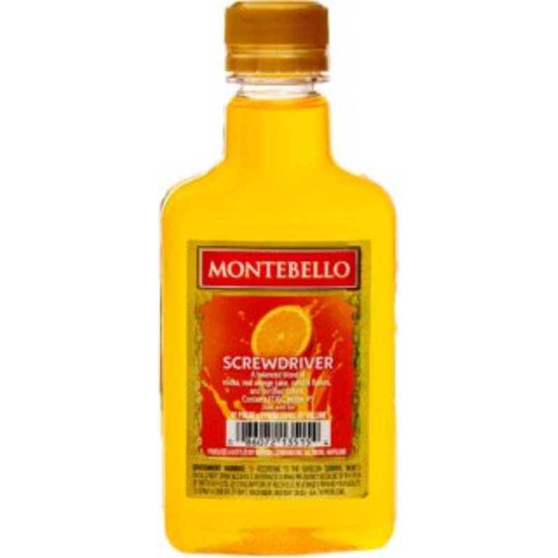 Montebello Skrewdriver Long Island Iced Tea spirits