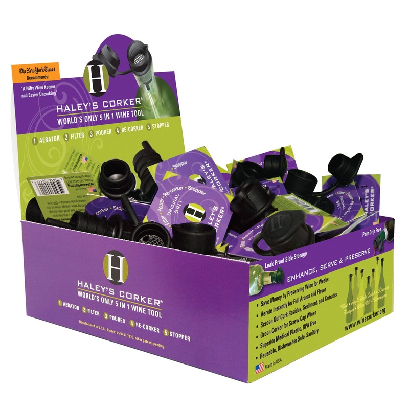 Original Haley's Corker - Hang Tag with POP Display: Tuxedo Black