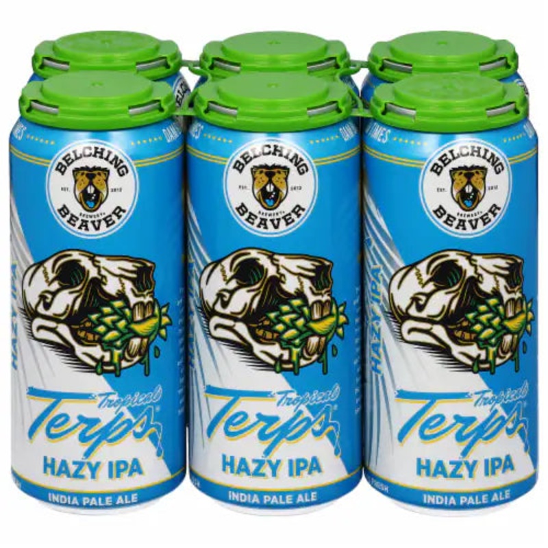 Belching Beaver Tropical Terps Hazy Ipa 16Oz 6 Pack Cans